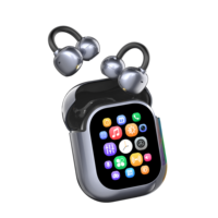 Nouveaux écouteurs intelligents à écran tactile couleur, redéfinissent l'esthétique audio ouverte, écouteurs à clip d'oreille BT V5.3 mini sans fil