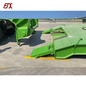 Carregador para caminhão, carregador de cama baixo com 3 eixos 50 toneladas 4 eixos verde