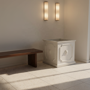 Vasos de Flores de Fibra de Argila Luxuosos e Ecológicos para Jardim ao Ar Livre, Novo Modelo Lionhead Europa - Product Image 3