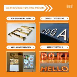 Enseignes lumineuses LED personnalisées Daco Sign OEM/ODM, idéales pour les boutiques de centres commerciaux, enseignes rétroéclairées près de chez vous, lettres lumineuses, conception gratuite - Product Image 5