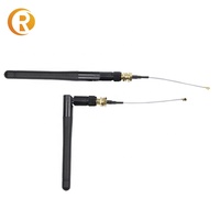 Antenne de canard en caoutchouc 2dbi de 11cm de longueur avec pour connecteur mâle SMA fréquences 433Mhz 868Mhz pour Communication GSM WIFI RPSMA