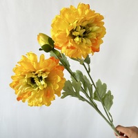 NINI Fleurs de pivoine artificielles en soie faites à la main avec bords brûlés, centre de table, style guirlande, respectueuses de l'environnement, pour mariage et remise de diplôme
