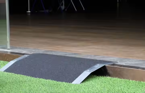 <b>Portable</b> Wheelchair 300kg Capacity Ramp Non-Skid Aluminum Ramps for Wheelchairs for Home <b>Steps</b> Handicap Ramp for Doorway - Product Image 5