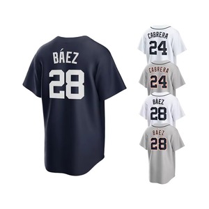 Maillot de baseball personnalisé haute qualité pour adulte, imprimé par transfert thermique, respirant, séchage rapide, anti-bactérien, maillot de sport vierge pour équipe - Product Image 5