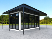 Espace de bureau résidentiel préfabriqué personnalisé JHCE, épaisseur standard, bâtiment portable, petit magasin mobile