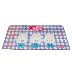 <span class=keywords><strong>Tapis</strong></span> <span class=keywords><strong>de</strong></span> <span class=keywords><strong>souris</strong></span> étanche avec cœur pour fille, natte <span class=keywords><strong>de</strong></span> salle à manger, dortoir, étudiant, lapin, mignon - Product Image 1