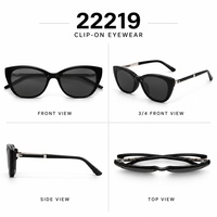 Montures de lunettes unisexes TR90, ensemble de lunettes optiques, lunettes de soleil à clip, verres polarisés TAC, protection anti-rayonnement UV400