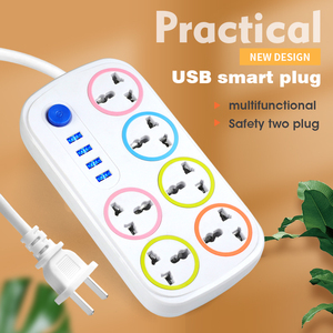 Multiprise 6 voies avec protection contre les surtensions et ports USB - Product Image 2