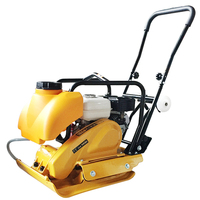 Compacteur de sol manuel portatif mini, plaque vibrante, rouleau compacteur, moteur 3 CV, pour la compactation des fondations de construction