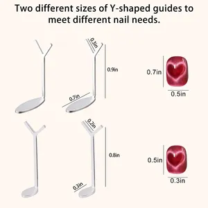 2/3Pcs Love-Heart Iron <b>Sheet</b>+Nail Magent Set Y-shape Love Cat Eye <b>Magnetic</b> Stick Suitable for DIY Gel Polishing <b>Magnetic</b> Tools T - Product Image 6