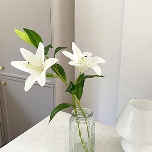 Flor Artificial de Lirio con Aspecto Realista para Decoración del Hogar, Mesa de Sala de Estar y Accesorios de Fotografía de Bodas, Ocasión de Acción de Gracias - Product Image 6