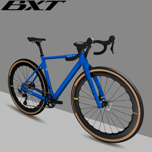 Vélo de gravier en carbone BXT <span class=keywords><strong>Gravel</strong></span>-135 700C*40C avec passage des câbles interne, cadre en fibre de carbone, groupes GRX RX600 2*11 vitesses - Product Image 1