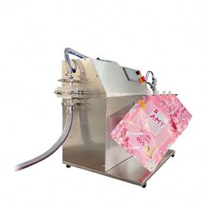 Máquina de llenado, sellado y tapado semiautomática neumática de sobremesa para bolsas con boquilla (doypack) de yogur, champú, loción, líquido y aceite - Product Image 2