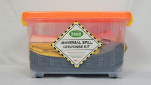 Kit universal compacto SABER para derrames de 10 litros con caja transparente para pequeños derrames de líquidos mixtos de 10 litros - Product Image 5