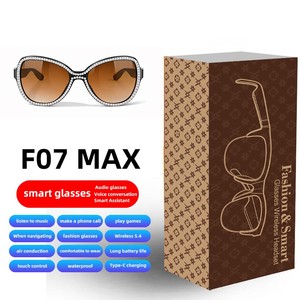 แว่นตาอัจฉริยะ F07 MAX เล่นเพลงผ่านบลูทูธ รับสายโทรศัพท์ ควบคุมด้วยระบบสัมผัส แว่นตากีฬาแฟชั่น แว่นกันแดดสำหรับเดินทางกลางแจ้ง สำหรับผู้ชายและผู้หญิง - Product Image 4