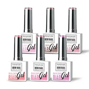 Hanyinails UV Gel in Bottle Customized Logo Hema Free Builder Powder High Quality Long Nail Tips for Professionals