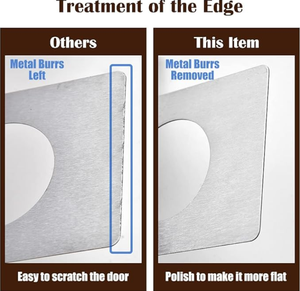 <span class=keywords><strong>Plaque</strong></span> <span class=keywords><strong>de</strong></span> couverture personnalisable en acier inoxydable pour les trous <span class=keywords><strong>de</strong></span> <span class=keywords><strong>serrure</strong></span> <span class=keywords><strong>de</strong></span> porte, pour la réparation des trous <span class=keywords><strong>de</strong></span> porte endommagés - Product Image 3