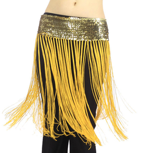 Lady's Belly Oriental Dance Fringe Tassel Brilliant Hip Bufanda Cinturón Falda - Product Image 3