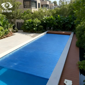 Couverture de <span class=keywords><strong>piscine</strong></span> PC de troisième génération, lames de 16,5 mm, support en aluminium, étanche, anti-moustiques, résistant à la corrosion, pour <span class=keywords><strong>piscine</strong></span> - Product Image 2