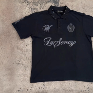 T-Shirt Unisex Tagliata e Cucita per Uomo, in Cotone Morbido Dryfit, <span class=keywords><strong>Basic</strong></span> 300 Gsm, <span class=keywords><strong>Polo</strong></span> Pesante Tinta Unita, Produttore di Abbigliamento per Adolescenti - Product Image 4