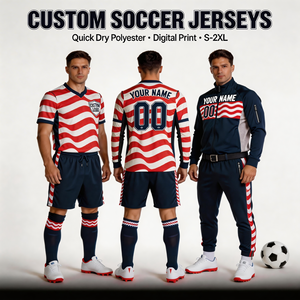 Maglia da Calcio 2026 Rossa e Bianca Personalizzabile ad Asciugatura Rapida S-2XL - Uniformi Complete per Club, Tifosi, Cheerleader, Hotel e Gruppi di Viaggio - Product Image 2