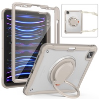 Étui robuste antichoc pour tablette iPad Pro 11, compatible avec iPad Air 4/5e génération 11 pouces, avec bandoulière