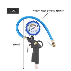 Attraente 220PSI Auto Auto Della Gomma Della Bicicletta Tester del Calibro di Pressione Dei <span class=keywords><strong>Pneumatici</strong></span> Pistola di Gonfiaggio - Product Image 5