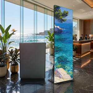 P1.8 P2.5 Full Color Indoor Ultra‑thin Portable Digital Advertising <b>Mirror</b> LED Poster Display Screen For Commercial Video - Product Image 1
