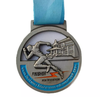 Médailles de sport en alliage de zinc vierges, design de marché en gros, médailles de récompense