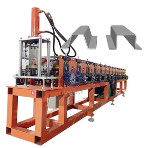 Máquina formadora de rollos de canal Omega automática Sistema de techo de enrasado de metal con caja de cambios y componentes de núcleo de rodamiento - Product Image 1