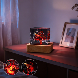 Nouveau 2026 Cube Magique à Anneau avec Poignée Cratère de Volcan, en Résine, Veilleuse, Décoration de Bureau Artisanale, Cadeau Commémoratif - Product Image 4