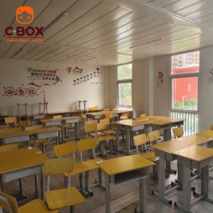 Cbox - Edificio Modular Prefabricado Ecológico de 2 Pisos para Enseñanza, Aula Móvil, Oficina Portátil, Casa Contenedor en Paquete Plano - Product Image 4