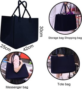 Sacs fourre-tout en feutre vierges personnalisés pour femmes, sacs de rangement portables, sacs cadeaux pour fêtes, sacs cadeaux promotionnels souvenirs - Product Image 5