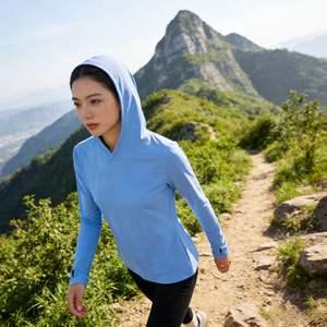 เสื้อฮู้ดกันแดดแบบแห้งเร็ว ป้องกันรังสียูวี สำหรับกิจกรรมกลางแจ้ง ตกปลา กีฬากลางแจ้ง ใช้ได้ทุกวัน 男女兼用 - Product Image 6