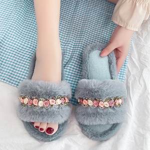 Pantuflas de Moda con Suela de TPR, Forro de Felpa, Pantuflas de Moda para Mujer, Venta al por Mayor - Product Image 2