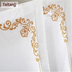 Juego de Sábanas Taitang 100% Algodón <span class=keywords><strong>Egipcio</strong></span>, Tamaño King y Queen, Sábanas Bordadas - Product Image 2