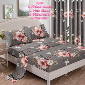 <span class=keywords><strong>ชุด</strong></span>เครื่องนอนหรูหราสำหรับงานแต่งงาน 4 ชิ้น ผ้าโพลีเอสเตอร์ 100% ลายดอกไม้ <span class=keywords><strong>ชุด</strong></span>ผ้าปูที่นอน 6 ชิ้น ขนาดควีนไซส์ ใช้ได้ทุกฤดู ขายส่ง - Product Image 2