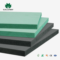 Panneau Décoratif Imperméable en Fibres de Bois (HDF/MDF) 12mm 18mm, Substrat Brut MRMDF Vert pour Mobilier Hôtelier