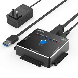 Fedico novo design de venda função de clone de conexão 2.5in 3.5in sata ou ide disco rígido através de uma porta usb 3.0 adaptador de clone