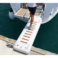 Passerelle gonflable pour bateaux et yachts, durable, gonflage rapide, surface antidérapante, rampe flottante gonflable portable, installation facile