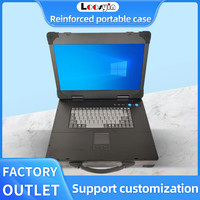 Étui pour ordinateur portable à rabat supérieur avec contrôle industriel de 17.3 pouces avec renfort pour la diffusion en direct et l'enregistrement MicroATX