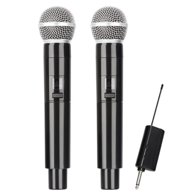 Wireless microphone home k song one drag two outdoor audio TV singing ktv karaoke conference performance microphone