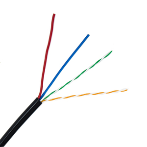 2025 nuevo <span class=keywords><strong>precio</strong></span> de fábrica Al por metro OEM <span class=keywords><strong>2</strong></span> pares de <span class=keywords><strong>Cable</strong></span> Utp Cat5e con <span class=keywords><strong>Cable</strong></span> de alimentación CCA 26AWG <span class=keywords><strong>Cable</strong></span> de alimentación <span class=keywords><strong>Ethernet</strong></span> híbrido Cat5 - Product Image 5
