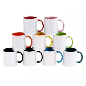 Taza de café de alta calidad, producto blanco de sublimación, taza de café de cerámica, proveedor de tazas de sublimación, 14oz, venta al por mayor