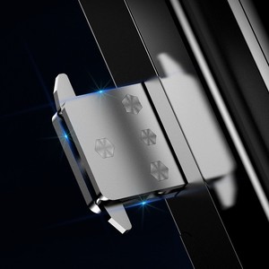 QLEUNG G11MAX สมาร์ทล็อคประตู 10-12 มม. คลิปแก้วล็อครหัสผ่านลายนิ้วมือสำหรับใช้ในบ้านสำนักงาน - Product Image 2