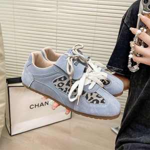 2024 automne rétro Flip imprimé léopard Dexun femmes chaussures de sport décontractées nouveau populaire tout match Forrest Gump chaussures supérieur daim - Product Image 4