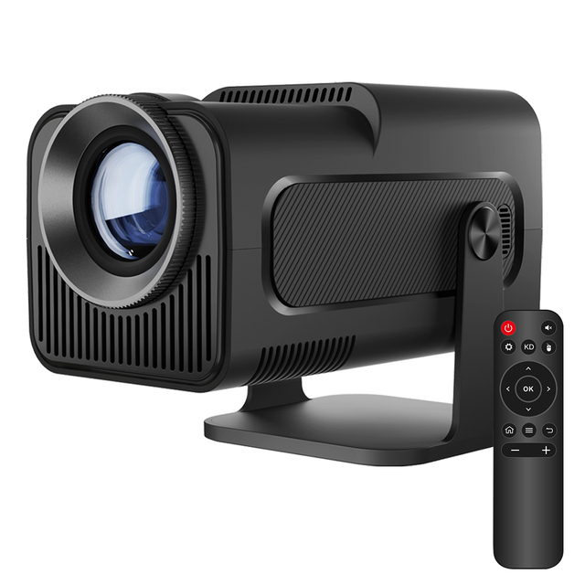 Smart Projector HY320 With Android 11.0 Support Dual Wifi6 H713 BT5.0 Allwinner Flexible Home Cinema With 200 Lumens