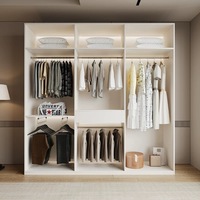 Armoires de rangement modernes en bois de bouleau pour chambre à coucher avec 3 tiroirs et 3 étagères pour la maison, le bureau, l'hôpital, l'école