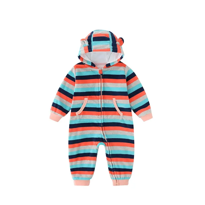 Colorland baby Romper Winter Costume Baby Boys Clothes Coral Fleece Warm Animal Overall Baby Rompers Jumpsuit