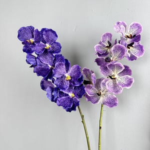 Orchidées <span class=keywords><strong>Vanda</strong></span> Artificielles de Mariage Imprimées en 3D, Fleurs en Soie, Décor à la Maison, Arrangements de Mariage pour Halloween, Tiges de Fausses Orchidées - Product Image 2